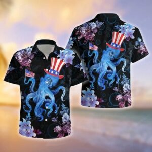 4th Of July Hawaiian Shirt, Ocean,…