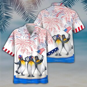 4th Of July Hawaiian Shirt, Penguins…