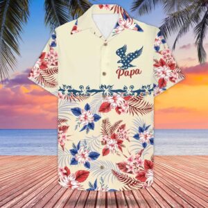 4th Of July Hawaiian Shirt, Personalized…