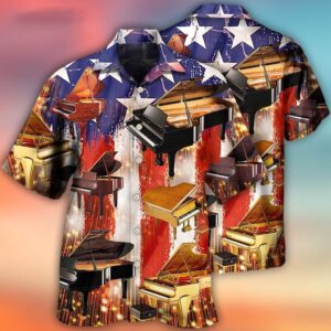 4th Of July Hawaiian Shirt, Piano…