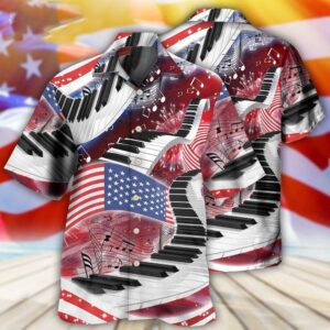 4th Of July Hawaiian Shirt, Piano…