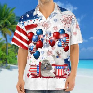 4th Of July Hawaiian Shirt, Poodle…