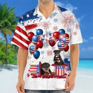 4th Of July Hawaiian Shirt, Rottweiler…