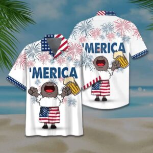 4th Of July Hawaiian Shirt, Sheep…