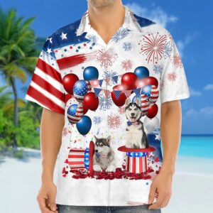 4th Of July Hawaiian Shirt, Siberian…