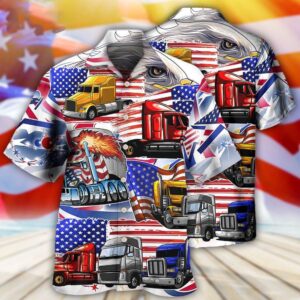 4th Of July Hawaiian Shirt, Truck…