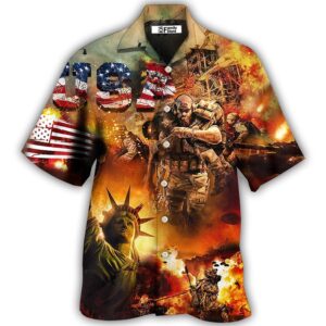 4th Of July Hawaiian Shirt, Veteran…