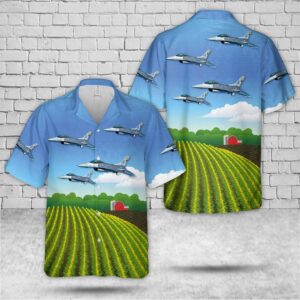 Air Force Hawaiian Shirt, F-16C Iowa…