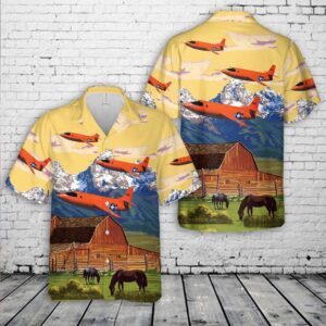 Air Force Hawaiian Shirt, US Air Force Bell X-1 X-1 Glamous Glennis Chuck Yeager Hawaiian Shirt, Veteran Hawaiian Shirt