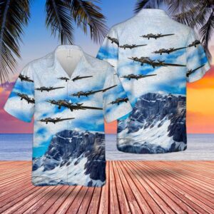 Air Force Hawaiian Shirt, US Air Force Boeing B-17 Flying Fortress Chuckie Hawaiian Shirt, Veteran Hawaiian Shirt