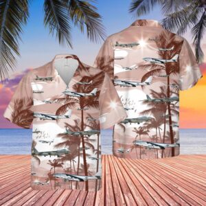 Air Force Hawaiian Shirt, US Air Force Boeing B-47 Stratojet Hawaiian Shirt, Veteran Hawaiian Shirt