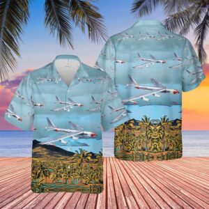 Air Force Hawaiian Shirt, US Air Force Boeing B-52D Stratofortress Hawaiian Shirt, Veteran Hawaiian Shirt