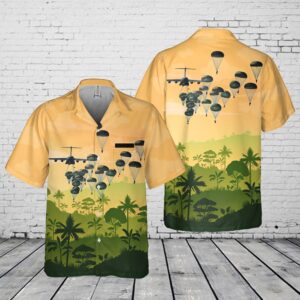 Army Hawaiian Shirt, Custom Name US Army Paratroopers With The 82nd Airborne Division Parachute Pocket Hawaiian Shirt
