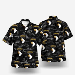 Army Hawaiian Shirt, US Army 101st Airborne Division Hawaiian Shirt, Military Aloha Shirt