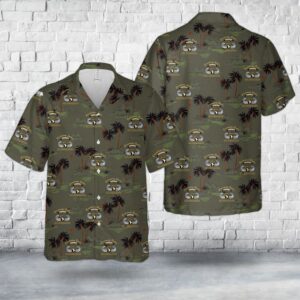 Army Hawaiian Shirt, US Army 101st Airborne Division Parachute Demonstration Team – Screaming Eagles Hawaiian Shirt, Military Aloha Shirt