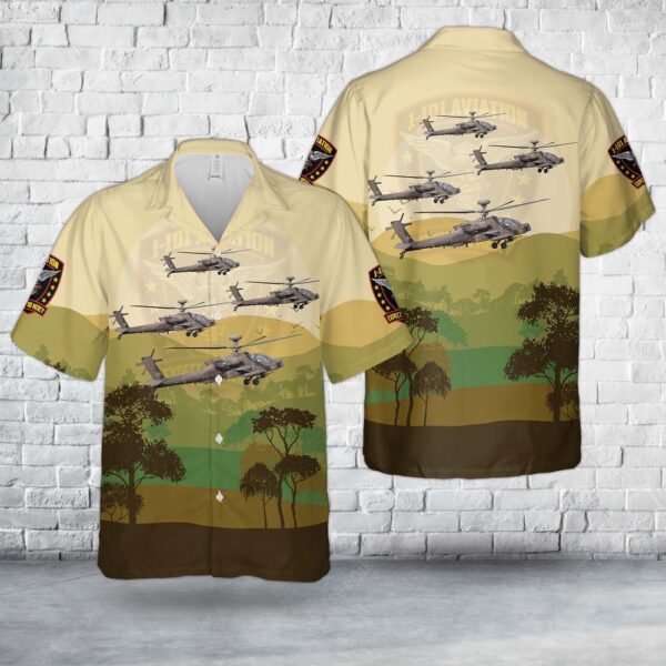 Army Hawaiian Shirt, US Army 1st Battalion, 101st Aviation Regiment Expect No Mercy Hawaiian Shirt, Military Aloha Shirt