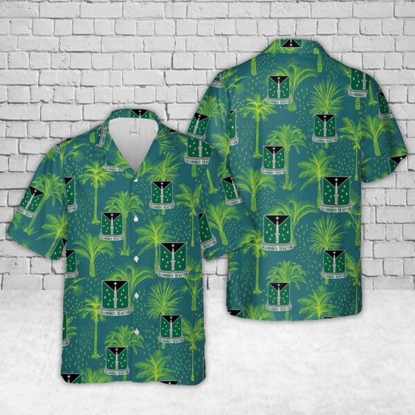 Army Hawaiian Shirt, US Army 389th Military Intelligence Battalion (Special Operations) (Airborne) Hawaiian Shirt, Military Aloha Shirt