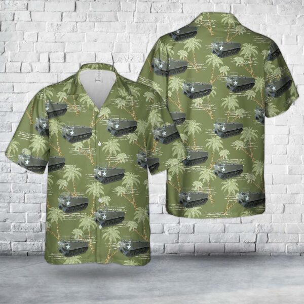 Army Hawaiian Shirt, US Army M29 Weasel Hawaiian Shirt, Military Aloha Shirt