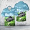 Army Hawaiian Shirt, US Army M5A1 Light Tank WWII Hawaiian Shirt, Military Aloha Shirt