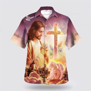 Christian Hawaiian Shirt, Christ With His…