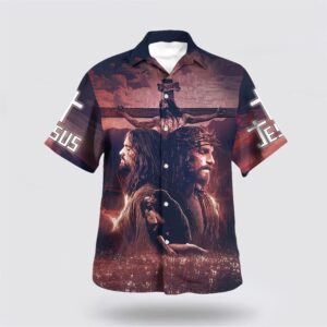 Christian Hawaiian Shirt, Crucifixion Of Jesus…