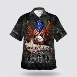 Christian Hawaiian Shirt, Eagle One Nation…