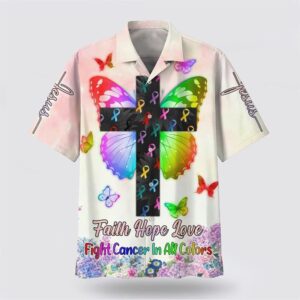 Christian Hawaiian Shirt, Faith Hope Love…