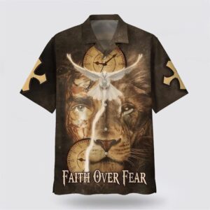 Christian Hawaiian Shirt, Faith Over Fear…