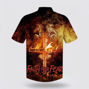 Faith Over Fear Lion Cross Hawaiian Shirt Christian Hawaiian Shirt Religious Aloha Shirt 2 e5nrzl.jpg