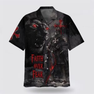 Christian Hawaiian Shirt, Faith Over Fear…