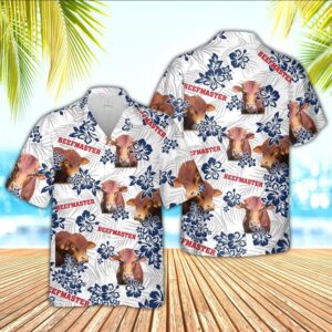 Farm Hawaiian Shirt, Beefmaster American White…