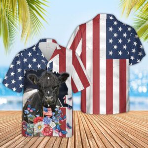 Farm Hawaiian Shirt, Belted Galloway 4Th…