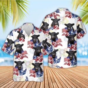 Farm Hawaiian Shirt, Belted Galloway American…