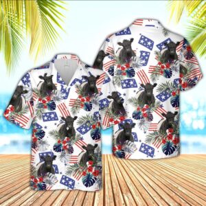 Farm Hawaiian Shirt, Belted Galloway American…