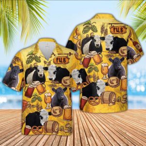 Farm Hawaiian Shirt, Belted Galloway Drink…