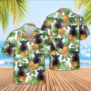 Farm Hawaiian Shirt, Belted Galloway Pineapple…