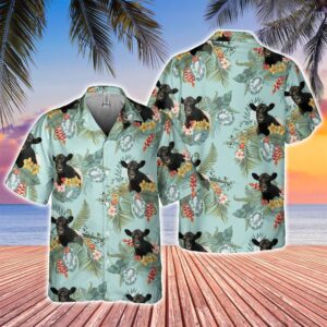 Farm Hawaiian Shirt, Belted Galloway Tropical…