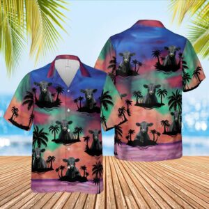 Farm Hawaiian Shirt, Black Angus 3D…