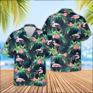 Farm Hawaiian Shirt, Black Angus Cattle…