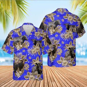 Farm Hawaiian Shirt, Black Angus Cattle…