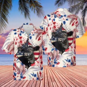 Farm Hawaiian Shirt, Black Angus Face…