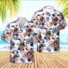 Farm Hawaiian Shirt, Black Baldy American Little Flowers And Flag Pattern Hawaiian Shirt, Animal Hawaiian Shirt
