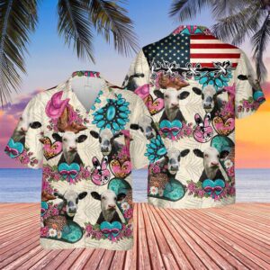 Farm Hawaiian Shirt, Black Baldy Happiness…