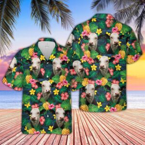 Farm Hawaiian Shirt, Black Baldy Summer…