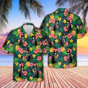 Farm Hawaiian Shirt, Black Horse Summer…