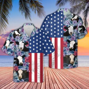 Farm Hawaiian Shirt, Blaze Face Simmental…