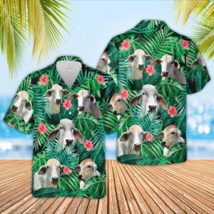 Farm Hawaiian Shirt, Brahman 3D Hawaiian…