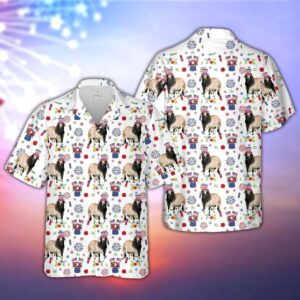 Farm Hawaiian Shirt, Brahman American Flag…