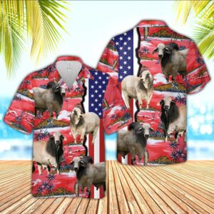 Farm Hawaiian Shirt, Brahman American Flag…