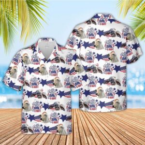 Farm Hawaiian Shirt, Brahman American Flag…